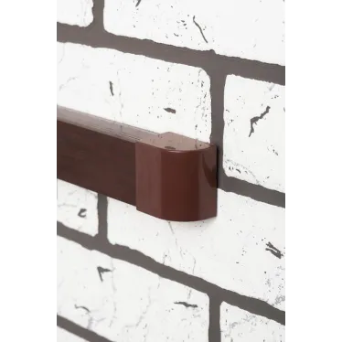 Заглушка (25х25) (4 шт) Plast под темное дерево