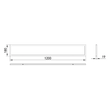 Светильник светодиодный ДВО/ДПО SPO-7-72-4K-P (4) 72Вт 4000К 6840Лм IP40 1200x180 призма с проводом