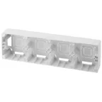 Коробка накладного монтажа 4 поста, Эра12, белый 12-6104-01