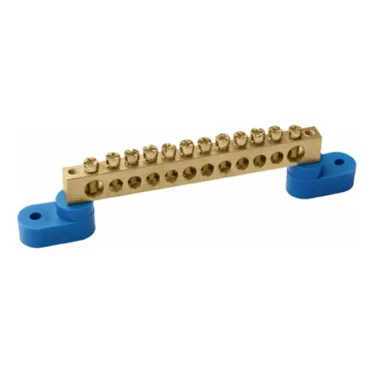 Шина нулевая на 2 угловых изоляторах ШНИ-6х9-12-У2-С