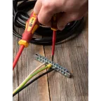 Шина PEN ноль-земля (6x9мм) 12 отв. цинк крепеж покраям