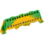 TEKFOR Шина PE земля в комбинированном DIN-изоляторе Стойка 8х12-13-ЖЗ IEK