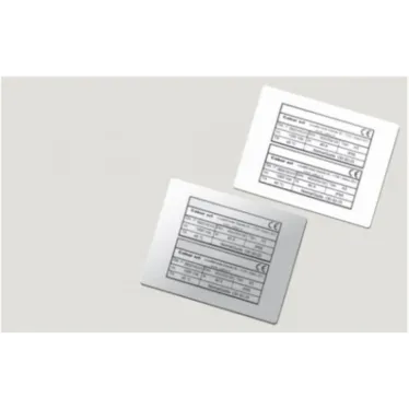 Табличка полужесткая для маркировки оболочек 100x60мм. Клейкое основание. ПВХ. Чёрная (1 шт. на пластине, упак. по 10 листов)