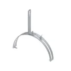 Держатель проводников 6-10 мм на круглом коньке кровли. Материал - горячеоцинкованная сталь.