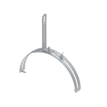 Держатель проводников 6-10 мм на круглом коньке кровли. Материал - горячеоцинкованная сталь.