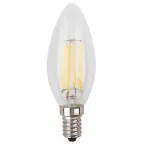 Лампа светодиодная филаментная F-LED B35-7W-827-E14 (филамент, свеча, 7Вт, тепл, E14 (10/100/2800)