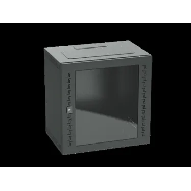 Шкаф телекоммуникационный навесной 9 U (500х600х400) дверь стекло RAL9005