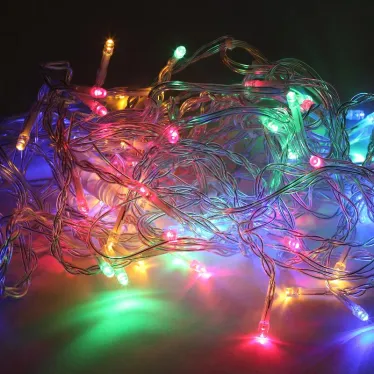 ENOB-2M Гирлянда LED Бахрома 2м*1м мультиколор, 24V, IP44 (80/960) необходим трансформатор Б0041911 приобретается отдельно