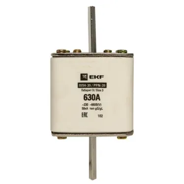 Вставка плавкая ППН-39 630/630А габарит 3