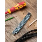 Шина PEN 'ноль-земля' (6x9мм) 14 отв. цинк креп еж по краям '