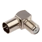 Переходник Simple RS-A03-1 гнездо F-гнездо TV угловой 1 шт