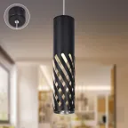 Светильник подвесной потолочный PL28 BK MR16 GU10 цилиндр черный