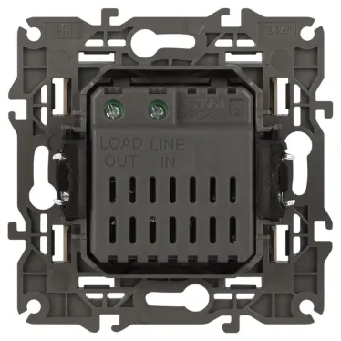 Светорегулятор поворотно-нажимной, 400ВА 230В, Эра Elegance, сл.кость,14-4101-02