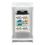 Розетка телефонная RJ12 Viva белая 1 модуль