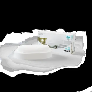 Светильник светодиодный ДБП 12 Вт 940 лм 4000К AC 220В Белый IP65 овал 160х90х46мм Пластик ЖКХ Elementary Gauss