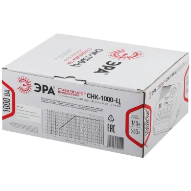 Стабилизатор напряжения компактный СНК-1000-Ц цифровой дисплей160-260В/220В, 1000ВА