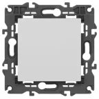 Кнопка, 10АХ-250В, Elegance, белый (10/100/2500) 14-1111-01