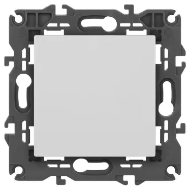 Кнопка, 10АХ-250В, Elegance, белый (10/100/2500) 14-1111-01