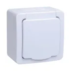 Гермес PLUS Розетка с заземлением наружная с крышкой IP54