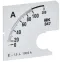 Шкала сменная для амперметра Э47 100/5А класс точности 1,5 72х72мм