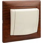 Рамка VALENA 1 пост тонированное дерево