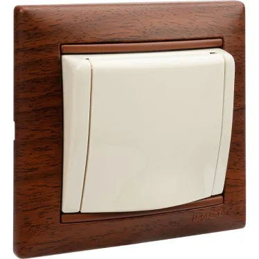 Рамка VALENA 1 пост тонированное дерево