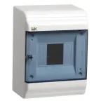 Щит распределительный навесной ЩРн-П-4 пластиковый прозрачная дверь IP41 PRIME