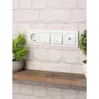 Рамка Минск 4-местная горизонтальная белая