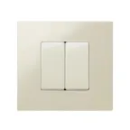 Выключатель проходной узкий, 10А 250В, S27, сл.кость