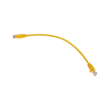 Патч-корд U/UTP, CAT 5e, RJ45-RJ45, 26AWG, LSZH, желтый, 0,3м,
