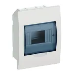Щит распределительный встраиваемый ЩРв-П-6 IP41 пластиковый белый прозрачная дверь