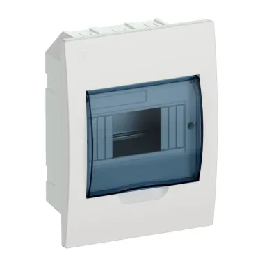 Щит распределительный встраиваемый ЩРв-П-6 IP41 пластиковый белый прозрачная дверь