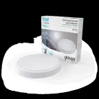 Светильник светодиодный ДБП 15 Вт 1100 лм 4000К AC 220В Белый IP40 круг D155х33мм Пластик ЖКХ с оптико-акустическим датчиком HALL Gauss