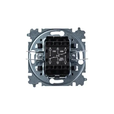 Переключатель двухклавишный Levit кофе макиато / белый