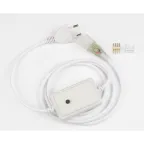 Провод электрический для светодиодных лент ULS-N22 RGB NEON 220В, 8x16мм, 4 контакта. Цвет белый. UCX-SP4/N22 WHITE 1 STICKER