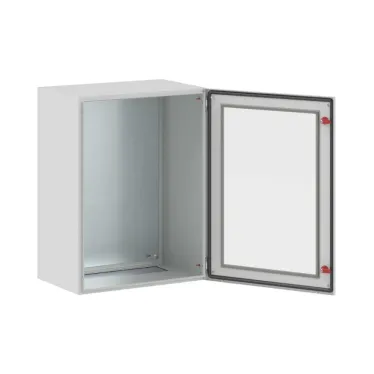 Щит с монтажной панелью ЩМП 800x600x400мм серия STс прозрачной дверью