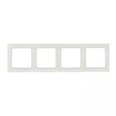 Стокгольм Рамка 4-местная белая