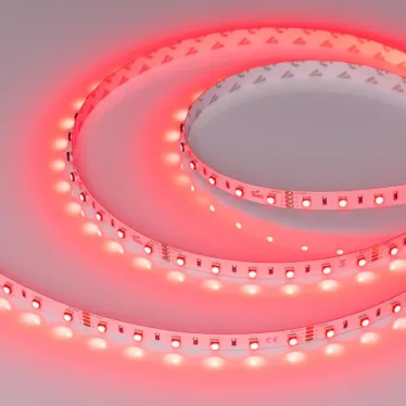 Лента LED MINI-F60-10mm 24V RGB (14.4 W/m, IP20, 3535, 5m) (ARL, Открытый)