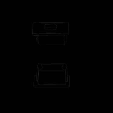 Заглушки для прямого профиля светодиодной ленты 2 заглушки в пакете Аксессуары Gauss