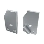 Заглушка для AЛм-GLASS-10 правая с отверстием (ARL, металл)