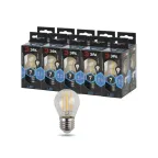 Лампа светодиодная филаментная F-LED P45-7W-840-E27 (филамент, шар, 7Вт, нейтр, E27 (10/100/3000)