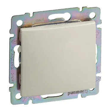 VALENA Переключатель одноклавишный IP44 10A слоновая кость