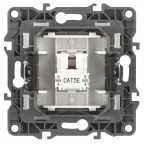 Розетка информационная RJ45, Эра12, шампань, 12-3107-04