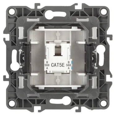 Розетка информационная RJ45, Эра12, шампань, 12-3107-04