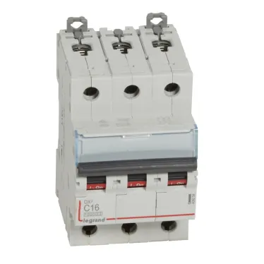 Выключатель автоматический трехполюсный 16А C DX3 10kА/16kА