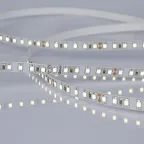 Гибкая светодиодная лента на самоклеящейся основе. ULS-2835-120LED/m-8mm-IP20-DC24V-9,6W/m-5M-6500K Катушка 5 м. в герметичной упаковке. Дневной белый свет (6500K). ТМ Uniel.