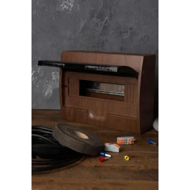 Щит распределительный навесной ЩРН-П-12 темное дерево IP41 PROxima