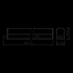 Светильник светодиодный линейный накладной ДПО 10 Вт 700 Лм 4000К IP20 867х33х33 мм TL Basic