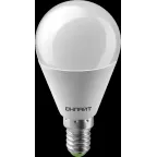 Лампа светодиодная LED 8вт E14 белый матовый шар