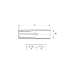 Анкер латунный забивной М10